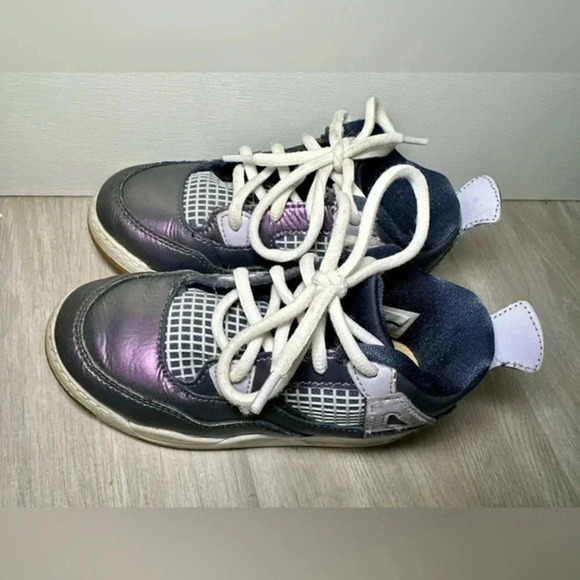 Nike Air Jordan 4 Retro SE GS Size 10C Monsoon Blue Armory IV - Picture 8 of 8